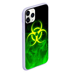 Чехол iPhone 11 Pro матовый BIOHAZARD, цвет: 3D-светло-сиреневый — фото 2
