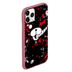 Чехол iPhone 11 Pro матовый MONOKUMA, цвет: 3D-малиновый — фото 2