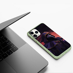Чехол iPhone 11 Pro матовый Terraria, цвет: 3D-салатовый — фото 2