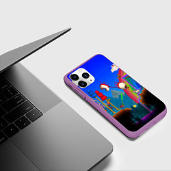 Чехол iPhone 11 Pro матовый TERRARIA GAME, цвет: 3D-фиолетовый — фото 2