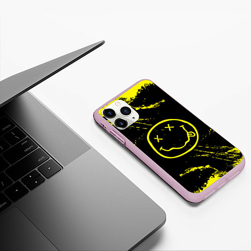 Чехол iPhone 11 Pro матовый NIRVANA / 3D-Розовый – фото 3