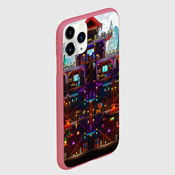 Чехол iPhone 11 Pro матовый Terraria, цвет: 3D-малиновый — фото 2