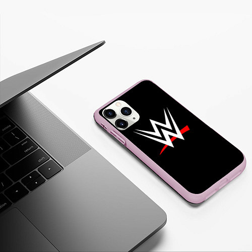 Чехол iPhone 11 Pro матовый WWE / 3D-Розовый – фото 3