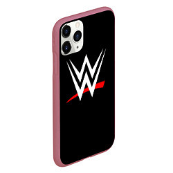 Чехол iPhone 11 Pro матовый WWE, цвет: 3D-малиновый — фото 2