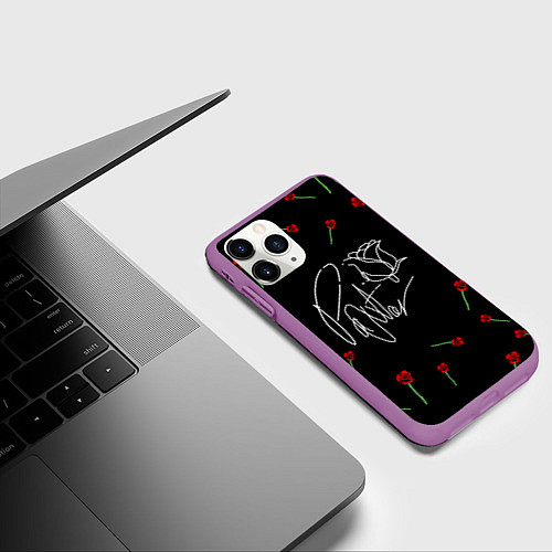 Чехол iPhone 11 Pro матовый Payton Moormeier / 3D-Фиолетовый – фото 3