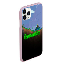 Чехол iPhone 11 Pro матовый Terraria game, цвет: 3D-розовый — фото 2