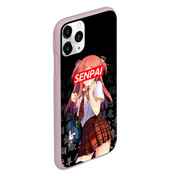 Чехол iPhone 11 Pro матовый SENPAI ANIME, цвет: 3D-розовый — фото 2