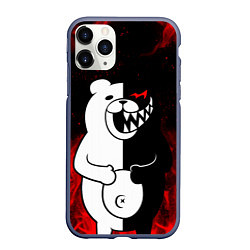 Чехол iPhone 11 Pro матовый MONOKUMA, цвет: 3D-серый