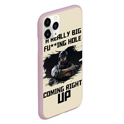 Чехол iPhone 11 Pro матовый Rainbow Six Siege, цвет: 3D-розовый — фото 2