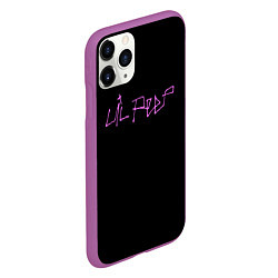 Чехол iPhone 11 Pro матовый LIL PEEP НА СПИНЕ, цвет: 3D-фиолетовый — фото 2