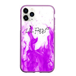 Чехол iPhone 11 Pro матовый LIL PEEP FIRE, цвет: 3D-фиолетовый