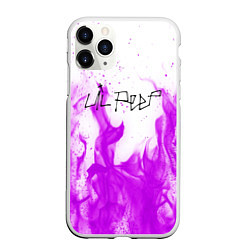 Чехол iPhone 11 Pro матовый LIL PEEP FIRE, цвет: 3D-белый