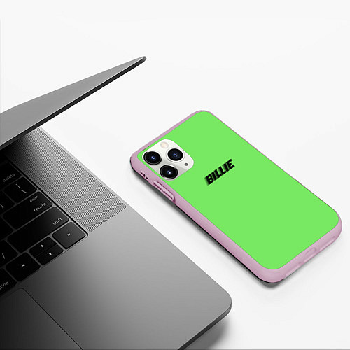 Чехол iPhone 11 Pro матовый Billie Eilish / 3D-Розовый – фото 3