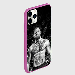 Чехол iPhone 11 Pro матовый CONOR McGREGOR, цвет: 3D-фиолетовый — фото 2