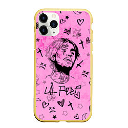 Чехол iPhone 11 Pro матовый LIL PEEP, цвет: 3D-желтый