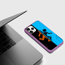 Чехол iPhone 11 Pro матовый Portal, цвет: 3D-фиолетовый — фото 2