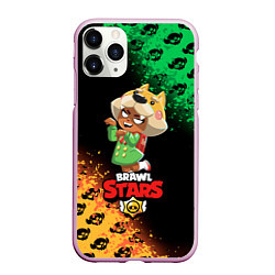 Чехол iPhone 11 Pro матовый BRAWL STARS NITA, цвет: 3D-розовый