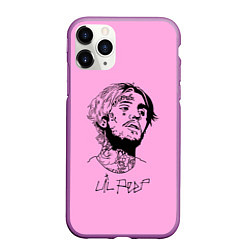 Чехол iPhone 11 Pro матовый LIL PEEP, цвет: 3D-фиолетовый