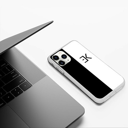 Чехол iPhone 11 Pro матовый ЕГОР КРИД / 3D-Белый – фото 3