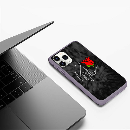 Чехол iPhone 11 Pro матовый Payton Moormeier / 3D-Серый – фото 3