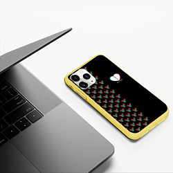 Чехол iPhone 11 Pro матовый ТИКТОКЕР - PAYTON MOORMEIE, цвет: 3D-желтый — фото 2