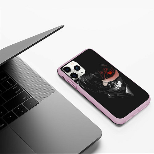 Чехол iPhone 11 Pro матовый Tokyo Ghoul / 3D-Розовый – фото 3