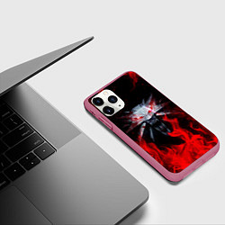 Чехол iPhone 11 Pro матовый ВЕДЬМАК, цвет: 3D-малиновый — фото 2