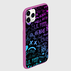 Чехол iPhone 11 Pro матовый LIL PEEP LOGOBOMBING, цвет: 3D-фиолетовый — фото 2