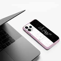 Чехол iPhone 11 Pro матовый LIL PEEP, цвет: 3D-розовый — фото 2