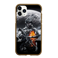 Чехол iPhone 11 Pro матовый Battlefield, цвет: 3D-коричневый