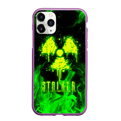 Чехол iPhone 11 Pro матовый STALKER 2, цвет: 3D-фиолетовый