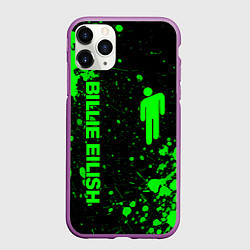 Чехол iPhone 11 Pro матовый BILLIE EILISH, цвет: 3D-фиолетовый