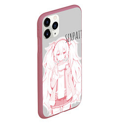 Чехол iPhone 11 Pro матовый Kawaii loli anime, цвет: 3D-малиновый — фото 2