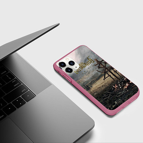 Чехол iPhone 11 Pro матовый Lorna Shore - Immortal / 3D-Малиновый – фото 3