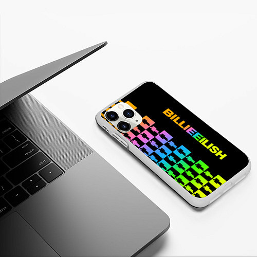 Чехол iPhone 11 Pro матовый BILLIE EILISH / 3D-Белый – фото 3