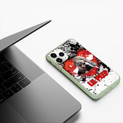 Чехол iPhone 11 Pro матовый Lil Peep, цвет: 3D-салатовый — фото 2