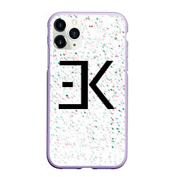 Чехол iPhone 11 Pro матовый ЕГОР КРИД, цвет: 3D-светло-сиреневый