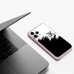 Чехол iPhone 11 Pro матовый ЕГОР КРИД, цвет: 3D-розовый — фото 2
