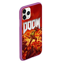 Чехол iPhone 11 Pro матовый DOOM, цвет: 3D-фиолетовый — фото 2