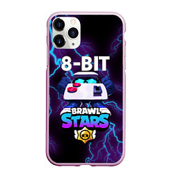 Чехол iPhone 11 Pro матовый Brawl Stars 8-BIT, цвет: 3D-розовый