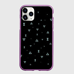 Чехол iPhone 11 Pro матовый Witchersigns, цвет: 3D-фиолетовый