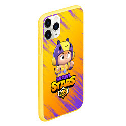 Чехол iPhone 11 Pro матовый Brawl stars, цвет: 3D-желтый — фото 2