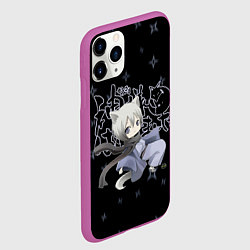 Чехол iPhone 11 Pro матовый ОЧЕНЬ ПРИЯТНО БОГ!, цвет: 3D-фиолетовый — фото 2