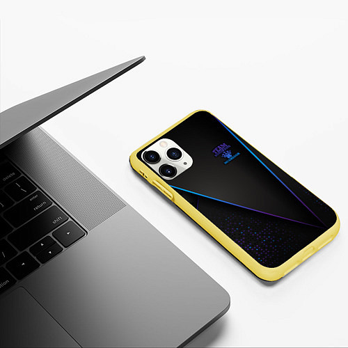Чехол iPhone 11 Pro матовый Конор Макгрегор / 3D-Желтый – фото 3