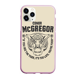 Чехол iPhone 11 Pro матовый Conor McGregor, цвет: 3D-розовый