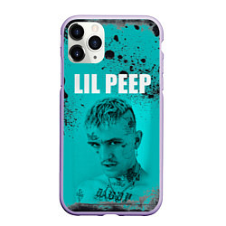 Чехол iPhone 11 Pro матовый Lil Peep, цвет: 3D-светло-сиреневый