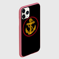 Чехол iPhone 11 Pro матовый ВМФ, цвет: 3D-малиновый — фото 2