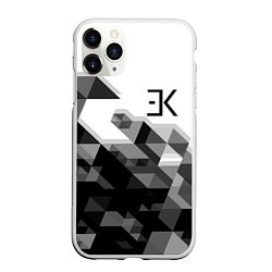 Чехол iPhone 11 Pro матовый ЕГОР КРИД, цвет: 3D-белый