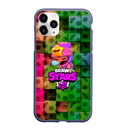 Чехол iPhone 11 Pro матовый BRAWL STARS SANDY, цвет: 3D-серый