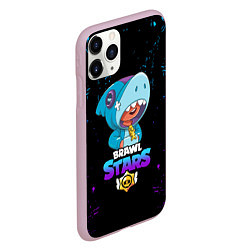 Чехол iPhone 11 Pro матовый BRAWL STARS LEON SHARK,, цвет: 3D-розовый — фото 2